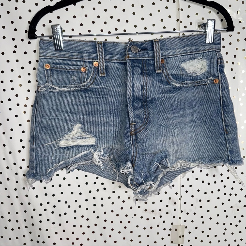 Levi Distressed Denim Women Shorts